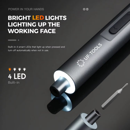 3.7V Mini Electric Screwdriver, Precision Screwdriver Set, 50-In-1 Magnetic Bits, Magnetic Storage